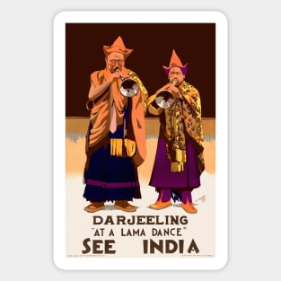 Darjeeling. See India Vintage Poster 1934 Sticker